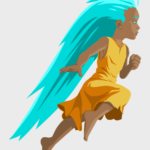 Détail d’un Sprite du personnage principal d'un jeu vidéo de plateforme